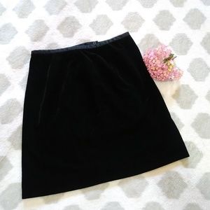 Floral Velvet Mini Skirt